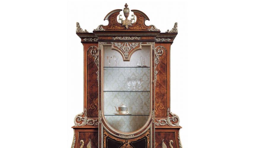 Breakfronts & China Cabinets Luxury furniture. Exquisite empire style dining display or china closet