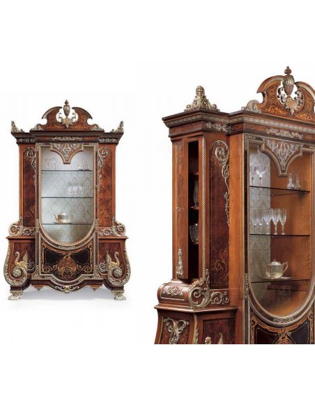 Breakfronts & China Cabinets Luxury furniture. Exquisite empire style dining display or china closet