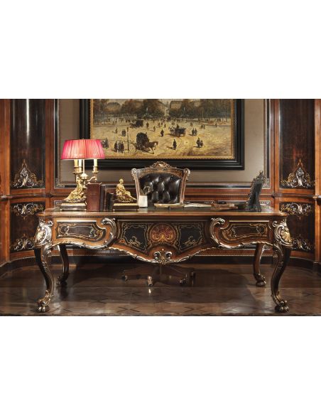 Luxury furniture. Exquisite empire style executive desk