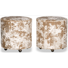 OTTOMANS Luxurious Golden Clouds Ottoman