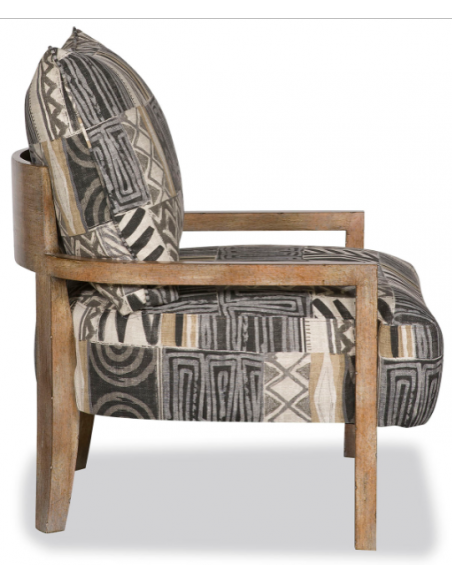 CHAIRS, Leather, Upholstered, Accent High End Art of the Safari Accent Chair
