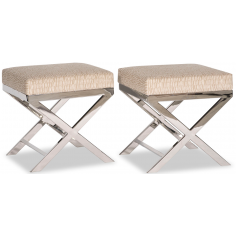 OTTOMANS Stunning Drawn in Sand Ottoman