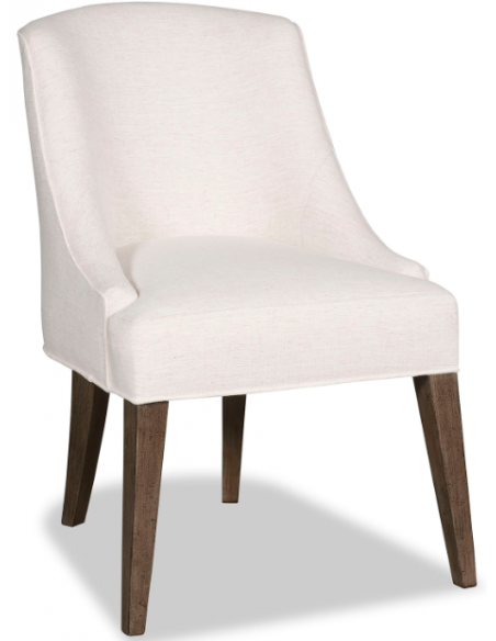 High End and Sleek Timeless White Accent Chair