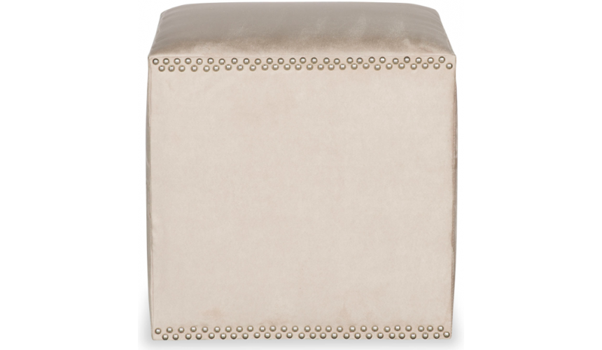 OTTOMANS Stunning Simplicity in Ivory Ottoman