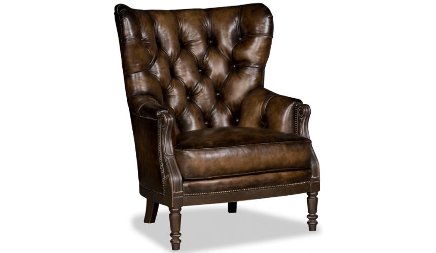 CHAIRS, Leather, Upholstered, Accent Luxurious Deep Mocha Weathered Office Armchair