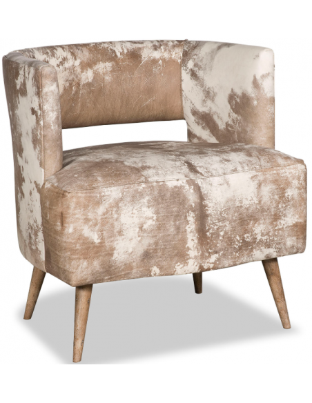 Luxurious in Golden Rose Accent Chair