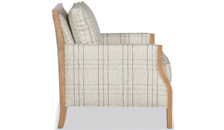 CHAIRS, Leather, Upholstered, Accent Gorgeous Outlined in Noir Armchair