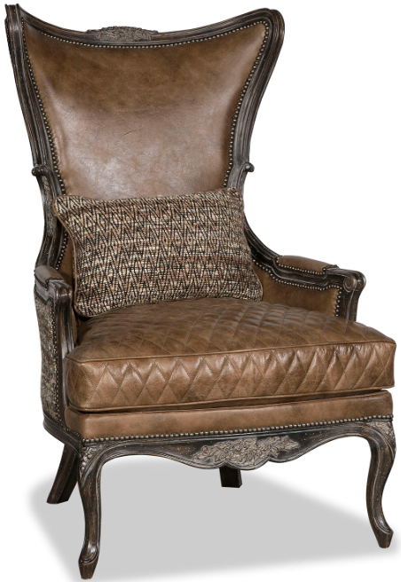 CHAIRS, Leather, Upholstered, Accent Classic and Grand Roasting Chestnuts Accent Chair