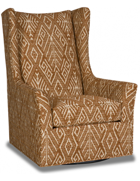 Gorgeous Woven Terracotta Swivel Armchair