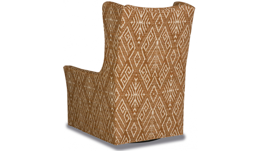 CHAIRS, Leather, Upholstered, Accent Gorgeous Woven Terracotta Swivel Armchair
