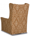 CHAIRS, Leather, Upholstered, Accent Gorgeous Woven Terracotta Swivel Armchair