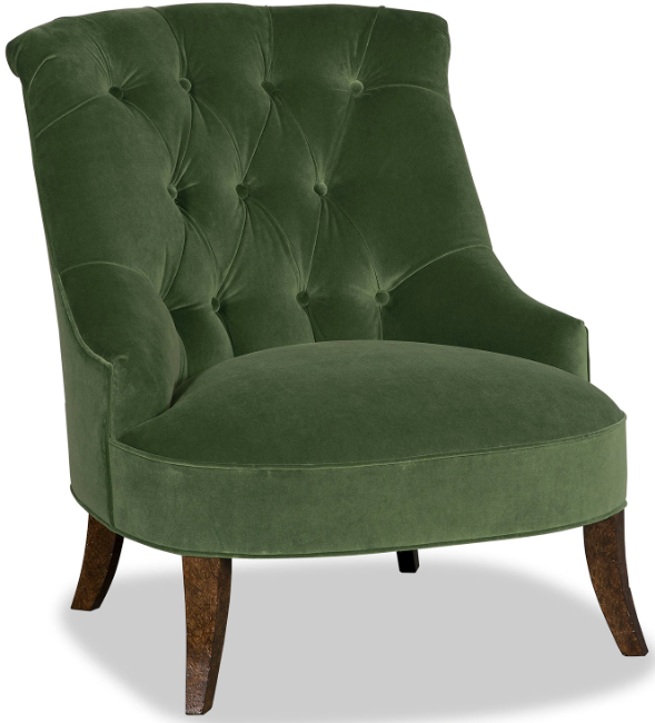 CHAIRS, Leather, Upholstered, Accent Luxurious Leaves of the Garden Accent Chair