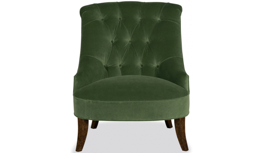 CHAIRS, Leather, Upholstered, Accent Luxurious Leaves of the Garden Accent Chair