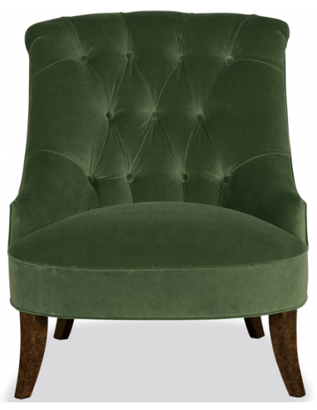 CHAIRS, Leather, Upholstered, Accent Luxurious Leaves of the Garden Accent Chair