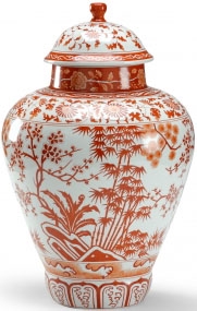 Decorative Accessories Floral Patterned Pumpkin Jar