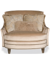 CHAIRS, Leather, Upholstered, Accent Luxurious Precious Pearl Chaise Lounge