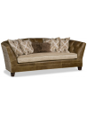 SOFA, COUCH & LOVESEAT Elegant Weathered Saddle Sofa