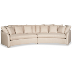 SECTIONALS - Leather & High End Upholstered Furniture High End Sea Shell White Sofa