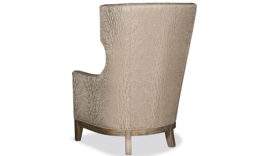 CHAIRS, Leather, Upholstered, Accent Elegant Coral of Pearls Armchair