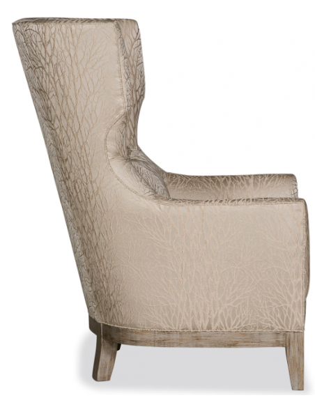 CHAIRS, Leather, Upholstered, Accent Elegant Coral of Pearls Armchair