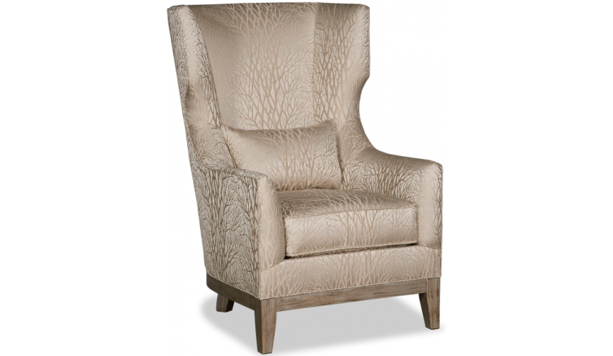 CHAIRS, Leather, Upholstered, Accent Elegant Coral of Pearls Armchair