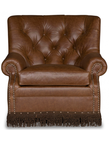 Classic and Flared Honey Brown Armchair