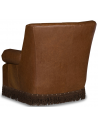 CHAIRS, Leather, Upholstered, Accent Classic and Flared Honey Brown Armchair