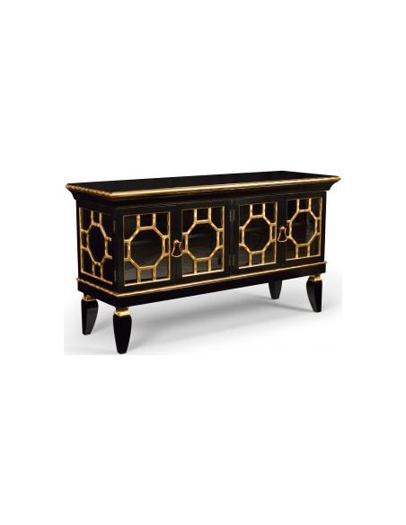 Gold Tone Accented Cabinet