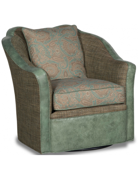Gorgeous Emerald at the Center of the Earth Swivel Armchair
