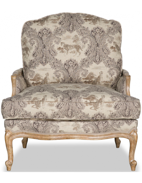 CHAIRS, Leather, Upholstered, Accent High End Mystical Leopard's Prowl Accent Chair