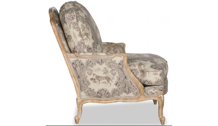 CHAIRS, Leather, Upholstered, Accent High End Mystical Leopard's Prowl Accent Chair