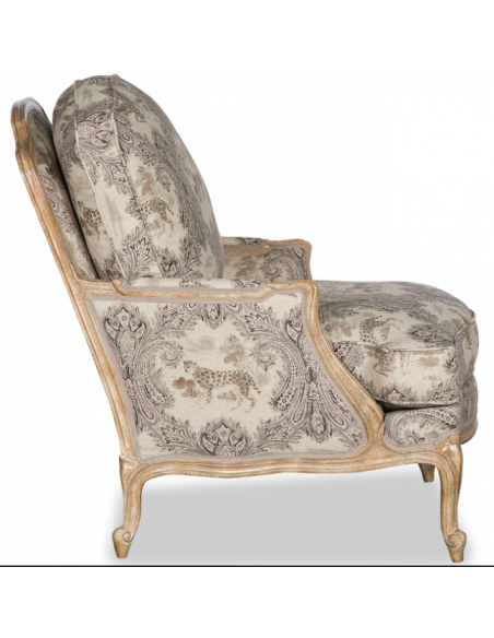 CHAIRS, Leather, Upholstered, Accent High End Mystical Leopard's Prowl Accent Chair
