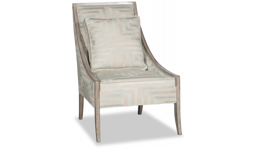 CHAIRS, Leather, Upholstered, Accent Contemporary Dove Wing Accent Chair