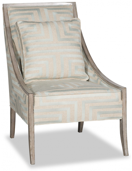 Contemporary Dove Wing Accent Chair 