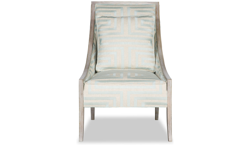 CHAIRS, Leather, Upholstered, Accent Contemporary Dove Wing Accent Chair