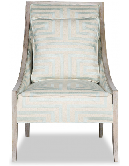 CHAIRS, Leather, Upholstered, Accent Contemporary Dove Wing Accent Chair