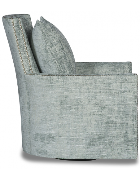 CHAIRS, Leather, Upholstered, Accent Deluxe Dreams of the Arctic Sea Swivel Armchair