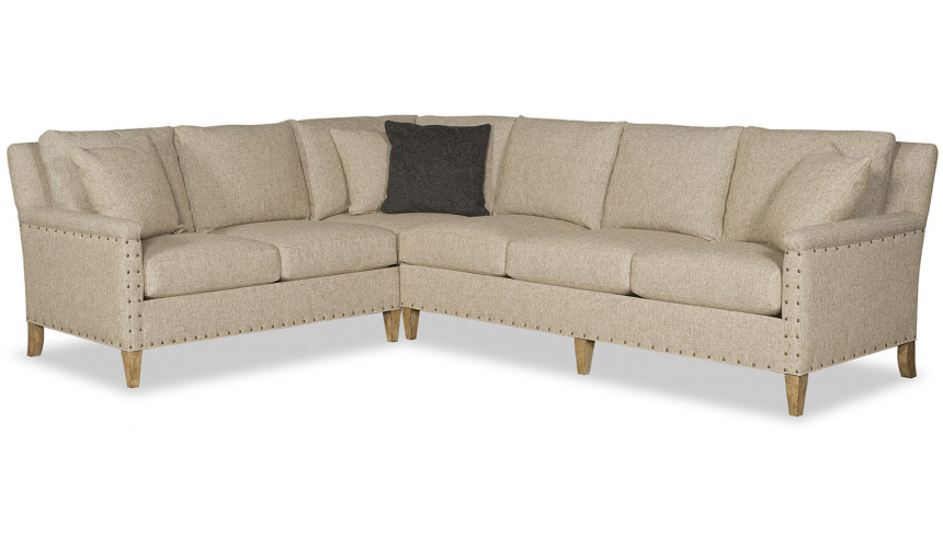 SECTIONALS - Leather & High End Upholstered Furniture Elegant Golden Cream Sofa