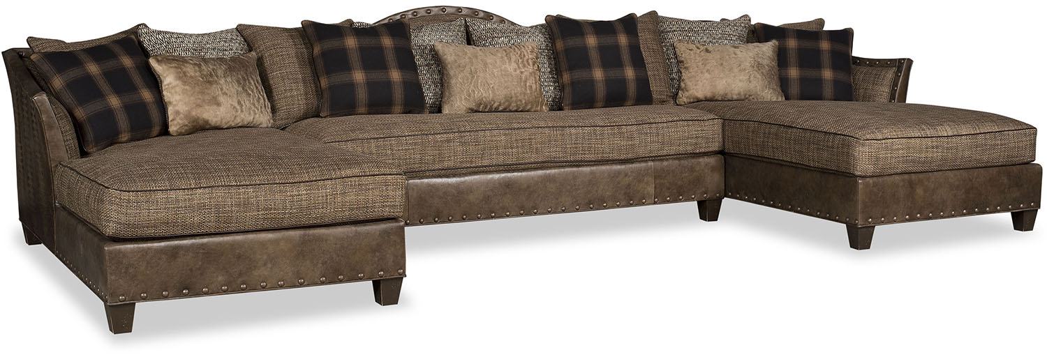 SECTIONALS - Leather & High End Upholstered Furniture Deluxe and Grand Winter's Game Sofa