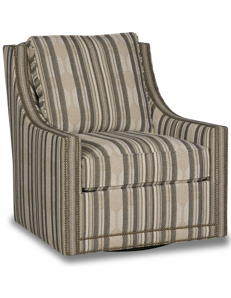 Gorgeous Layers of Stone Swivel Armchair