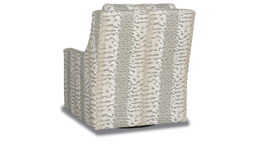 CHAIRS, Leather, Upholstered, Accent Deluxe Abstract Snow Leopard Swivel Armchair
