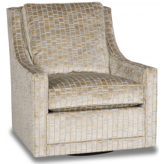 CHAIRS, Leather, Upholstered, Accent Gorgeous Stepping Stone Swivel Armchair