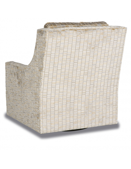 CHAIRS, Leather, Upholstered, Accent Gorgeous Stepping Stone Swivel Armchair