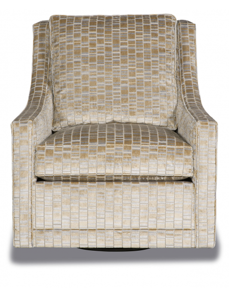 CHAIRS, Leather, Upholstered, Accent Gorgeous Stepping Stone Swivel Armchair