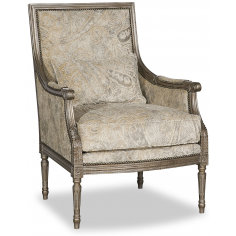 CHAIRS, Leather, Upholstered, Accent Elegant Remembered Letters Armchair