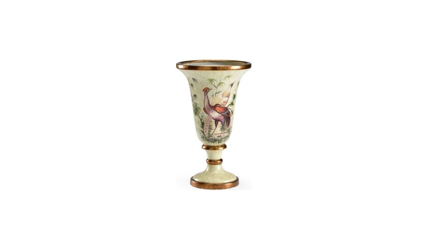 Trophy Shaped Pheasant Vase