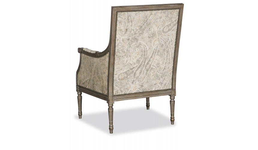 CHAIRS, Leather, Upholstered, Accent Elegant Remembered Letters Armchair