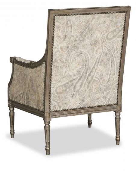 CHAIRS, Leather, Upholstered, Accent Elegant Remembered Letters Armchair