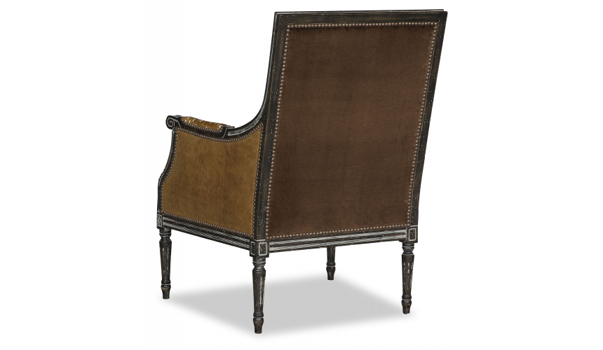 CHAIRS, Leather, Upholstered, Accent Deluxe Lone Doe in Winter Accent Chair