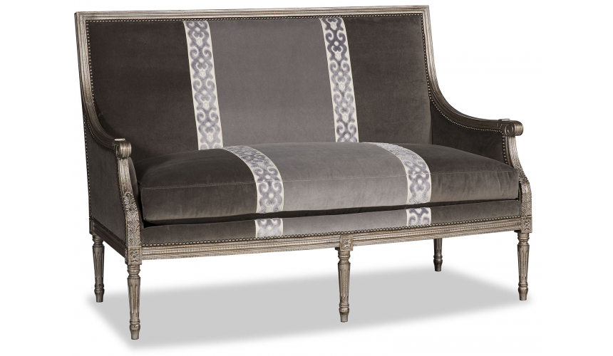 SETTEES, CHAISE, BENCHES Beautiful Simplicity in Refined Charcoal Love Seat